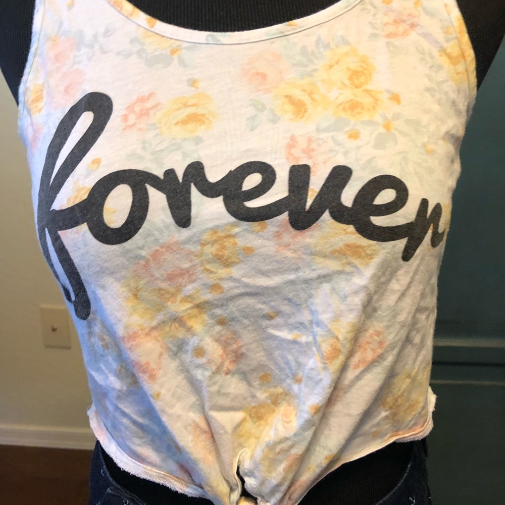 Flowered girls shirt